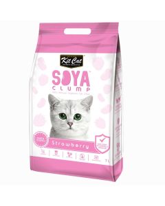 Kit Cat Soya Clump Cat Litter - Strawberry 7L