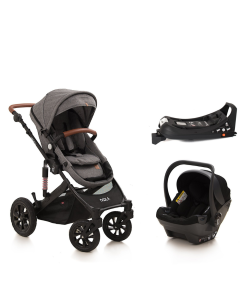 The Elite 4in1 Travel System with ISOFIX BASE Lunar Grey 