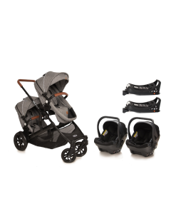 The EliteX2 6in1 Twin Travel System Lunar Grey