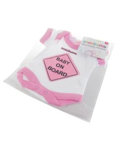 BABY ON BOARD BABYGROW - PINK