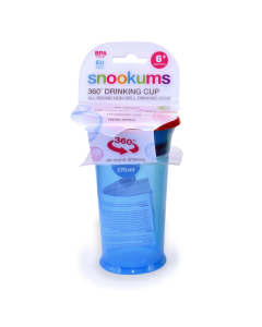 Snookums 360-Degree Drinking Cup - Blue