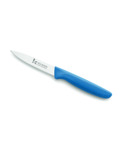 Klever Paring Knife with Straight Edge 10cm Blade - Medium Blue