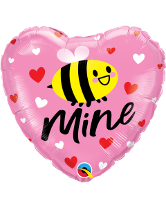 18 INCH FOIL HRT BEE MINE HEARTS 