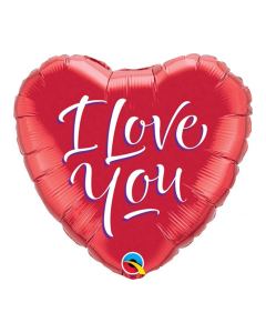 18 INCH FOIL LOVE YOU MODERN SCRIPT 