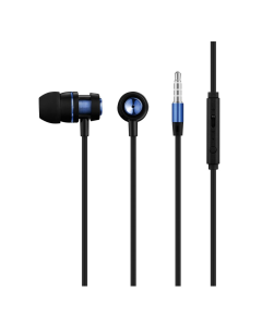 Volkano Alloy Series Metal Earphone - Blue