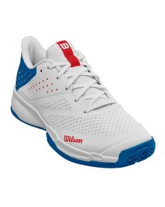 Mens Kaos Stroke 2.0 White / Deja Vu Blue / Wilson Red Tennis Shoe