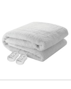 Pure Pleasure Queen Fullfit Extra Length Sherpa Fleece Electric Blanket W Skirt 152X205